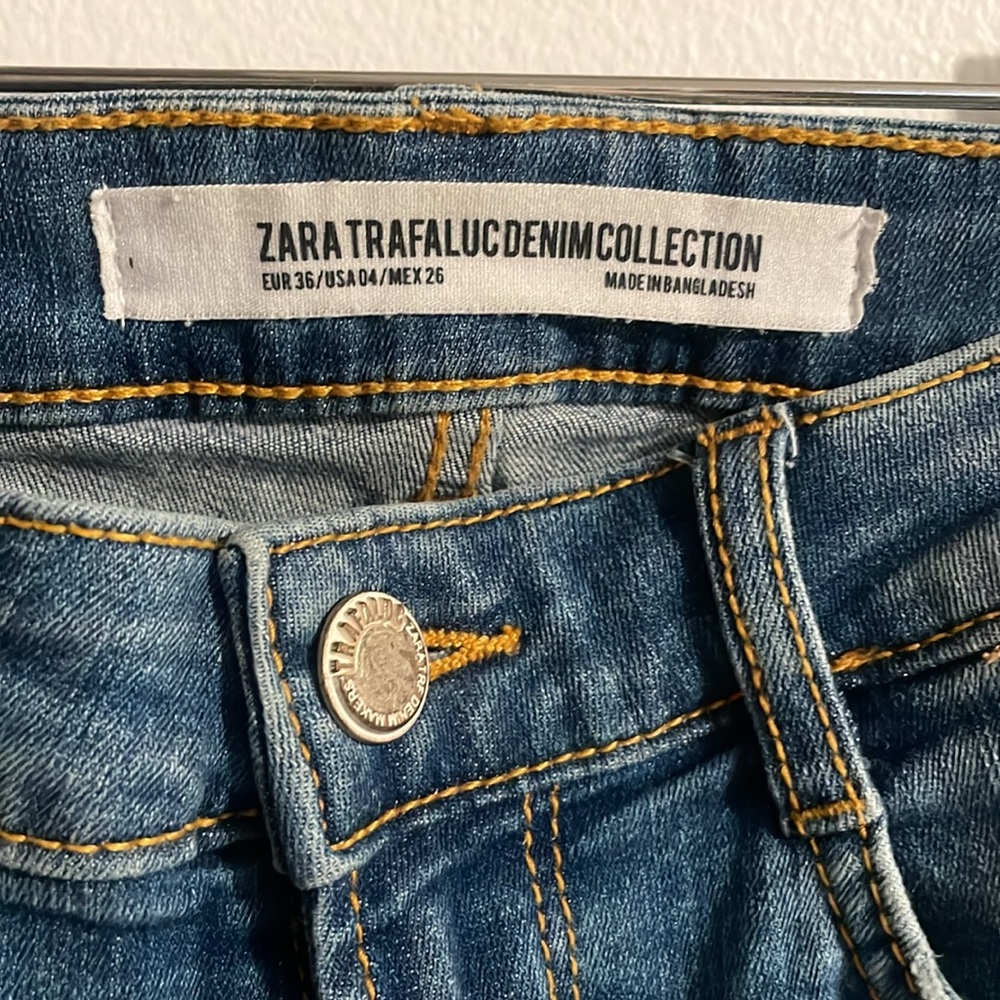 Zara destroyed jeans side striped - Picture 3 of 4